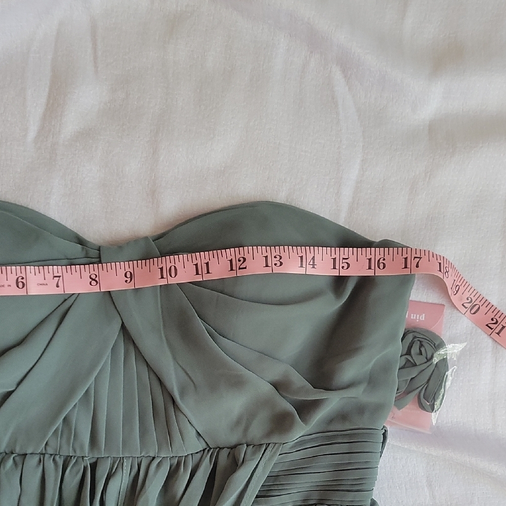 Birdy Grey Strapless Dress in Soft Green - Picture 4 of 10